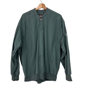 Nike Golf Vintage Mens Windbreaker Pullover Green Size Large Arm Logo Swoosh